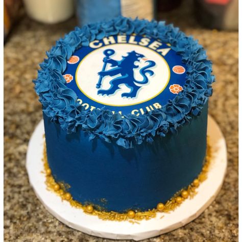 Chelsea Soccer, Football Cake, Bento Cake, Birthday Cakes For Men, Artwork Ideas, Chelsea Football Club, Bday Cake, Chelsea Football, Cakes For Men