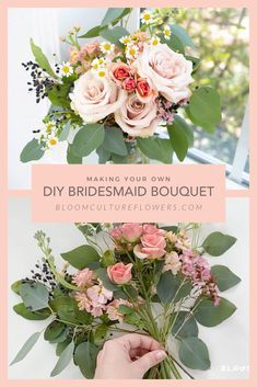 ONE OF THE EASIEST WAYS TO MAKE A BEAUTIFULLY SIMPLE BOUQUET! Check out or blog fore the full know how and more DIY flower info!  ONE OF THE EASIEST WAYS TO MAKE A BEAUTIFULLY SIMPLE BOUQUET! Check out or blog fore the full know how and more DIY flower info! Diy Bridesmaid Bouquet, Small Bridesmaid Bouquets, Loose Bouquet, Small Bridal Bouquets, Simple Bouquet, Timeless Wedding Invitations, Wildflower Wedding Bouquet, Simple Wedding Bouquets, Wedding Flower Jewelry