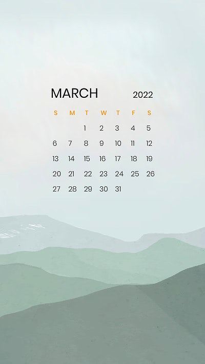 Iphone Wallpaper Vector, March 2022 Calendar, Cuptakes Wallpapers, Wallpaper 2022, Business Card Design Minimalist, Pastel Iphone Wallpaper, Calendar Background, February Calendar, Creative Calendar