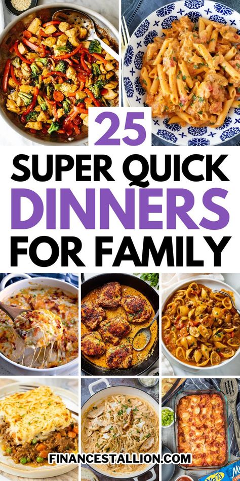 Looking for fresh dinner ideas to spice up your evenings? Dive into our quick dinner recipes and healthy dinner ideas perfect for busy weeknights. From vegetarian dinner recipes to comforting family-friendly dinners, we've got family meals to satisfy everyone. From easy weeknight meals, low-carb dinner recipes, and gluten-free dinners, we've them all. Whether you're planning a cozy dinner for two or need budget-friendly meals, our cheap easy meals promise deliciousness in every bite. Quick Family Dinners, Easy Cheap Dinners, Quick Healthy Dinner, Fast Dinner Recipes, Cheap Easy Meals, Cozy Dinner, Dinner Recipes For Family, Quick Dinners, Carb Dinner