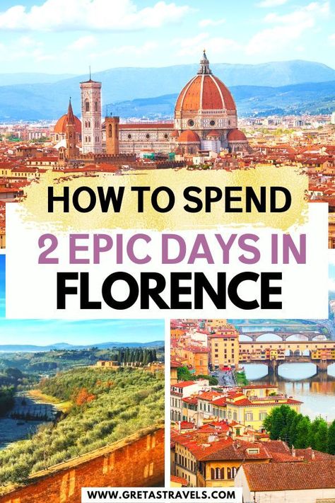 How to spend 2 Epic Days in Florence 3 Days In Florence, One Day In Florence, Florence In A Day, Florence Itinerary, Florence Italy Travel, Florence Cathedral, Visit Florence, Florence Travel, Italian City