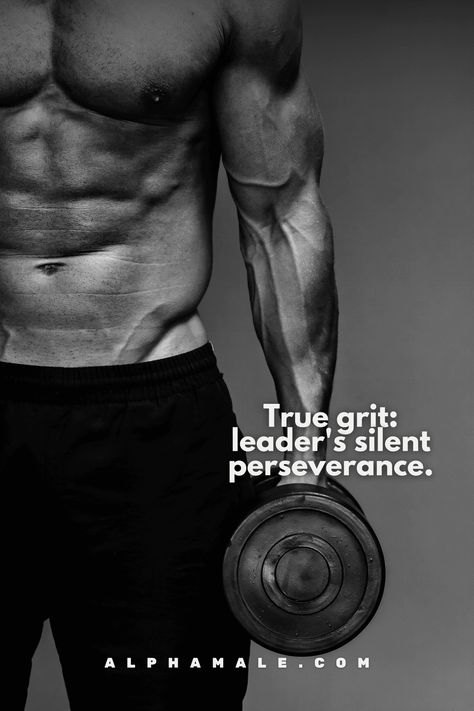 True grit defines leadership—quiet perseverance in the face of challenges. Leaders endure, inspire, and achieve through unwavering determination.   #AlphaMale #sigmamale #grindset #Leadership #TrueGrit Sigma Male, True Grit, Workout Motivation, Fitness Quotes, Leadership, The Face, Fitness Motivation, Gym, Quotes