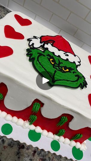 Grinch Sheet Cake Ideas, Grinch Smash Cake, Grinch Cake Ideas, Grinch Cake, Mr Grinch, Sweet Delights, Christmas Song, Sheet Cake, Party Stuff