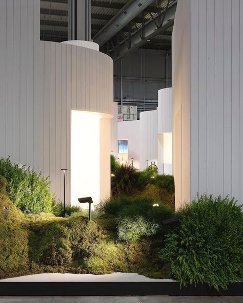 Nature Installation, Outdoor Booth, Kyoto Garden, Exhibition Display Design, Natural Path, Contemporary Lighting Design, Event Stage, Flower Installation, Lighting Showroom