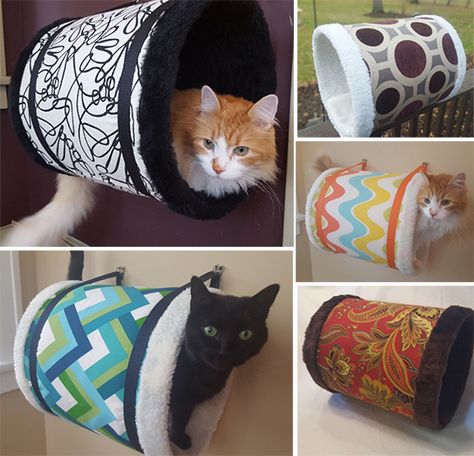 Diy Ripple Rug Cat, Crochet Cat Tunnel, Cat Tunnel Indoor, Wire Hanger Cat Bed, No Sew Cat Hammock, Cat Tent Sewing Pattern, Diy Wool Cat Cave, Cat Hideaway, Crazy Patterns