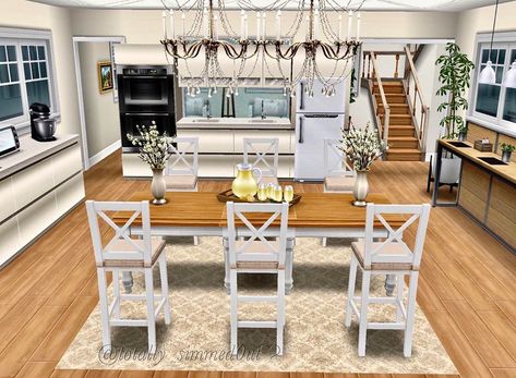 Sims Freeplay Kitchen Ideas, Sims Freeplay House Ideas, Large Kitchen Ideas, House Ideas Kitchen, Sims Freeplay Houses, Sims 4 Kitchen, Sims Houses, Sims Free Play, Lovely Kitchen