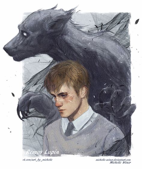 Lupin Werewolf, Remus Lupin Werewolf, Art Harry Potter, Yer A Wizard Harry, Images Harry Potter, Potter Art, Remus Lupin, Harry Potter Marauders, Wizarding World Of Harry Potter