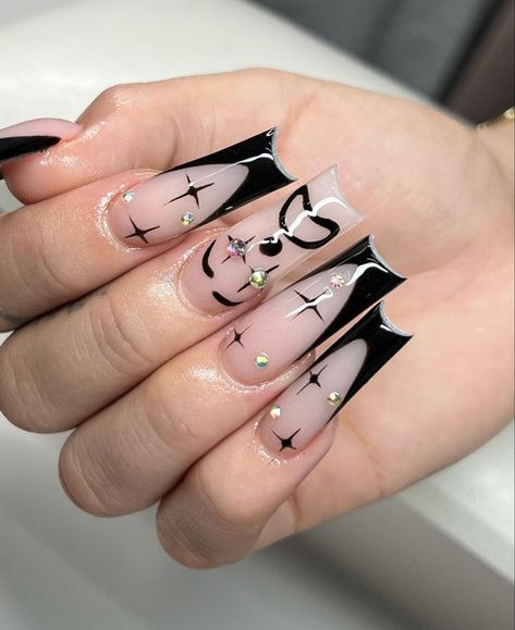 Diy Acrylic Nails Designs, Old School Acrylic Nails, Chicana Nails Designs, Chicano Nails Designs, Acrylics 2023, Chola Nails Designs, Cholo Nails, Gangster Nails Designs, Chicano Nails