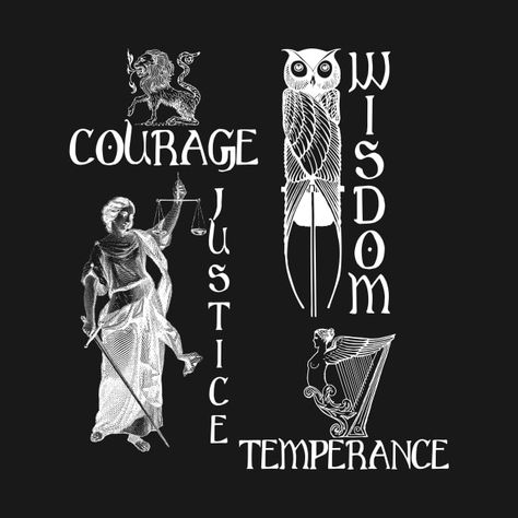 Check out this awesome 'Stoics%2C+Four+Cardinal+Virtues' design on @TeePublic! Cardinal Virtues, Cool Walls, Phone Case Stickers, Baseball Tshirts, Long Sweatshirt, Fitness Fashion, Tshirt Designs, T Shirts, Design