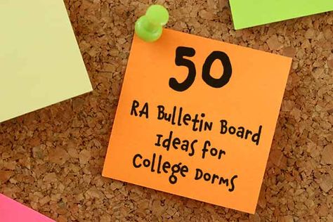 50 RA Bulletin Board Ideas for College Dorms Ra Bulletin Board Ideas, August Bulletin Boards, Hall Themes, Ra College, Dorm Bulletin Boards, Ra Decorations, Ra Inspiration, Resident Assistant Bulletin Boards, Hallway Bulletin Boards