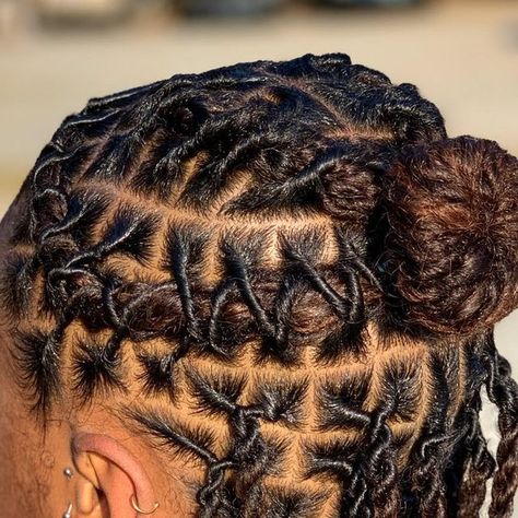 Starter Locs Styles, Short Dread Styles, Locks Hairstyles, Pretty Updos, Church Hair, Short Dreadlocks, Loc Bun, Business Worksheet, Church Hairstyles