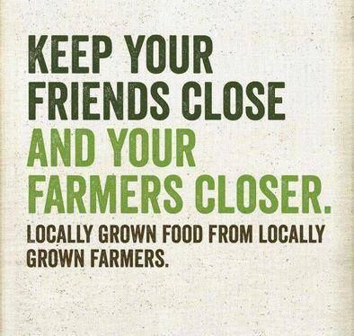 “Keep your friends close and your #farmers closer. #LocallyGrown Food From Locally Grown Farmers." Local Farmers Market, Buy Local, Down On The Farm, Locally Grown, Eat Local, Family Farm, Local Food, Farm Fresh, Country Life