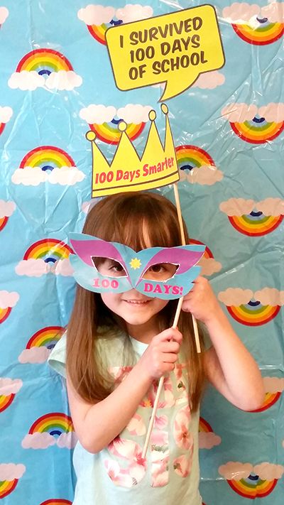 100 Days of School Photo Booth Prop Templates 100 Days Of School Photo Booth, Photo Booth Props Template, Field Day Activities, 100th Day Of School Crafts, Kindergarten February, Pto Today, Volunteer Appreciation Gifts, Sunshine Committee, February Classroom