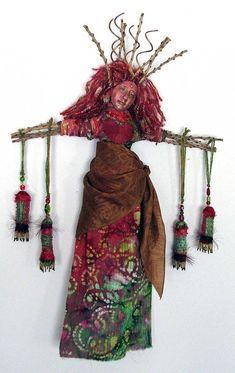 Kobe Art, Bottle Dolls, Spirit Art Dolls, Assemblage Art Dolls, Spirit Doll, Earth Goddess, Witchy Crafts, Witch Doll, Spirit Dolls