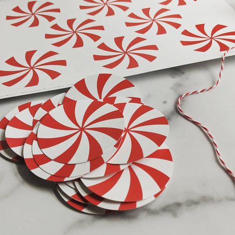 Red Xmas Decorating Ideas, Candy Cane Cutouts, Peppermint Door Decoration, Paper Plate Peppermint Candies, Peppermint Classroom Door Decoration, Grinch Banner Free Printable, Peppermint Birthday Party, Candyland Letters Free Printable, Candy Cane Themed Christmas Party