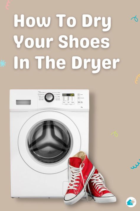 how to dry shoes in dryer How To Dry Sneakers In Dryer, Shoe Lace Hacks, Clean Tennis Shoes, Wash Shoes, Laundry Dry Cleaning, Shoe Dryer, How To Wash Shoes, How To Dye Shoes, Laundry Tips