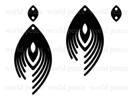 Earring Svg Files For Cricut, Feather Silhouette, Earring Svg Files, Leather Earring Svg, Earring Templates, Printing Idea, Yoga Earrings, Tree Bark Texture, Earring Template