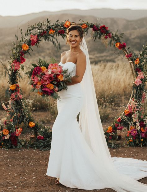 floral hoop backdrop Hoop Backdrop, Wedding Locations California, California Backyard, Wedding Bouquets Bride, Wedding Pillows, Floral Arch, Wedding Southern California, Desert Wedding, Green Wedding Shoes