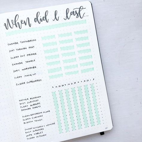 When did I last When Did I Last, Bullet Journal Collections, Notes Taking, Journal Collection, Organization Bullet Journal, Bullet Journal 2019, Journal Organization, Bullet Journal Tracker, Bullet Journal Aesthetic