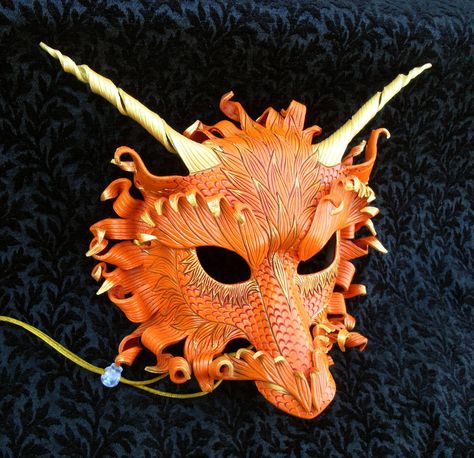 Anubis Mask, Owl Tutorial, Energizing Colors, Dragon Mask, Metallic Gold Paint, Feather Mask, Wings Of Fire Dragons, Crochet Owl, Leather Mask