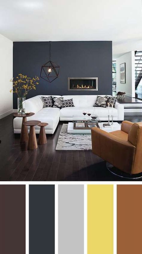 11+ Fancy Color Combination With White Sofa For Living Room Gallery -  -  Check more at https://color-combination.com/11-fancy-color-combination-with-white-sofa-for-living-room-gallery/ Brown Living Room Color Schemes, Modern Living Room Paint, Modern Living Room Colors, Grey And Brown Living Room, Living Room Wall Color, Room Wall Colors, Living Room Color Schemes, Colourful Living Room, Trendy Living Rooms