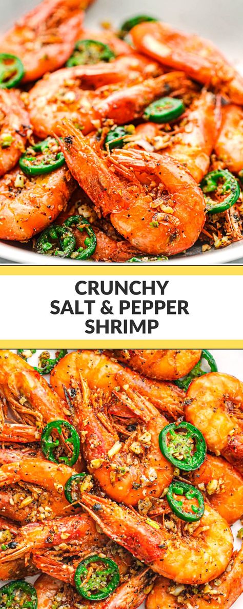 Salt Baked Shrimp, Korean Spicy Shrimp Recipes, Garlic Pepper Shrimp, Shrimp With Head Recipes, Salt And Pepper Prawns Chinese, Asian Garlic Shrimp, Asian Inspired Shrimp Recipes, Salt And Pepper Fried Shrimp, Salt Pepper Shrimp Recipe