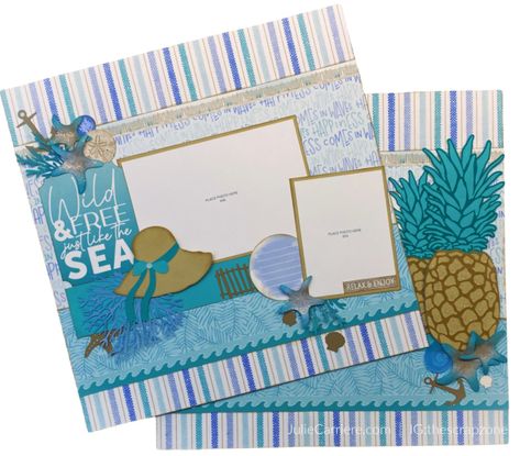 Winter Scrapbook Layouts, Winter Scrapbook, Beach Scrapbook Layouts, Ctmh Layouts, Scrapbook Sketches, Vacation Photos, Scrapbook Layout, Travel Scrapbook, Close To My Heart