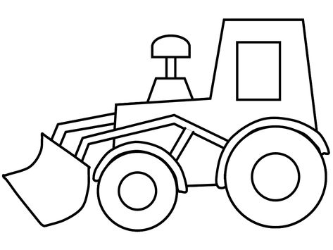 Construction Coloring Pages - Best Coloring Pages For Kids Tractor Coloring Pages, Train Coloring Pages, Construction Vehicle, Construction Birthday Parties, Cars Coloring Pages, Construction Theme, Construction Birthday, Easy Coloring Pages, Boy Quilts