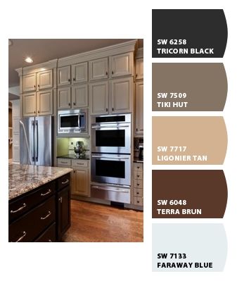 love this for a kitchen.  letschipit - Sherwin Williams Tiki Hut Sherwin Williams, Sherwin Williams Cabinets, Tiki Hut, Kitchen Paint, Sherwin Williams, A Kitchen, Color Combos, Color Me, Paint Colors