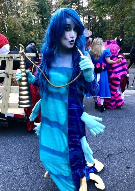 Blue caterpillar Blue Caterpillar Alice In Wonderland Costume, Caterpillar From Alice In Wonderland Costume, Alice Caterpillar Costume, Alice In Wonderland Caterpillar Costume Diy, Alice In Wonderland Cosplay Diy, Absolem Alice In Wonderland Costume, Absolem Costume, Blue Caterpillar Costume, Catapillar Costume