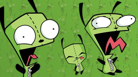 Gir Wallpapers Pc, Invader Zim Gir Wallpaper Laptop, Invader Zim Desktop Wallpaper, Invader Zim Wallpapers Computer, Scene Desktop Wallpaper, Scene Wallpaper Laptop, Green Computer Wallpaper, Gir Invader Zim Icons, Zim Gir