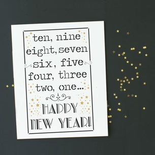 New Years Countdown Craft Stencil New Years Eve Countdown, New Years Decoration, New Years Decor, Quote Stencils, Shabby Chic Stencils, Stenciled Pillows, Monogram Stencil, Mural Stencil, New Years Countdown