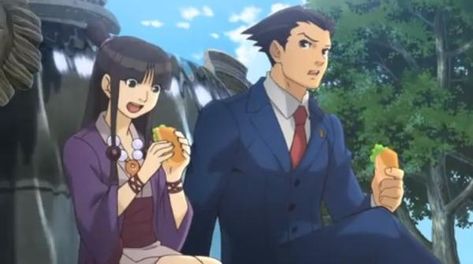 Ace Attorney Phoenix Wright, Maya Fey, Phoenix Wright Ace Attorney, Ace Hardware Store, Phoenix Wright, Ace Attorney, Know Your Meme, Ship Art, Medium Art