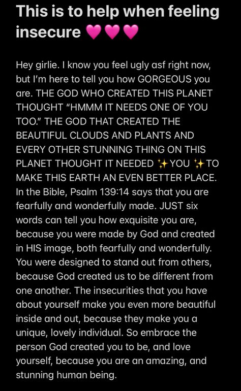 Quotes When You Feel Insecure, How To Cope Up With Insecurities, Message For Insecure Girlfriend, Insecure Bible Verse, Quotes To Help With Insecurities, What To Do When You Feel Insecure, Why Am I Insecure, Why Am I So Insecure, Verses For Self Worth