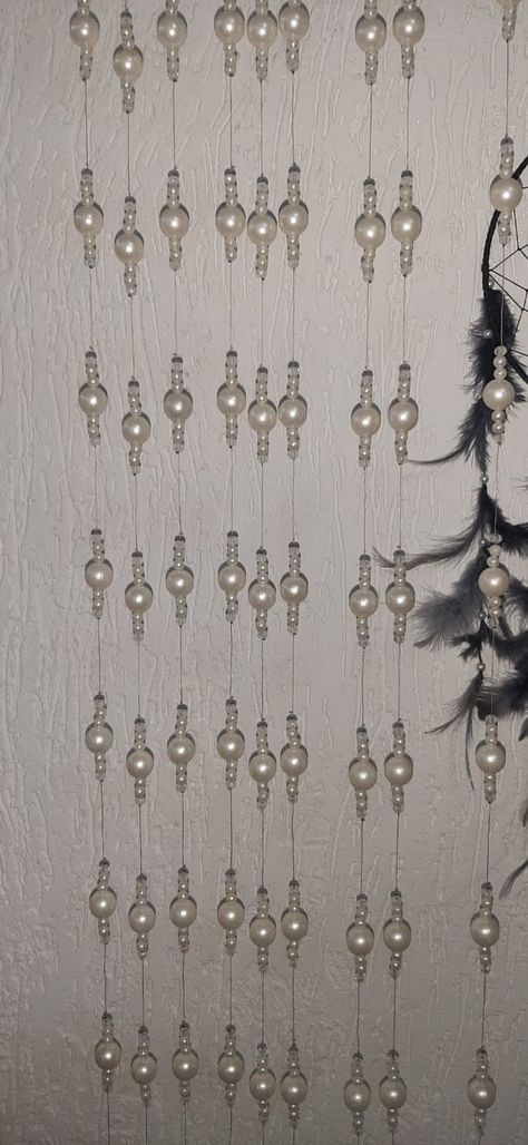 Beaded curtain, pearl curtain, curtains, string curtain, curtain, string , beads curtain by Indiancraft1 on Etsy Beaded Curtains Diy, Beads Curtain, Bead Curtain, Crystal Curtains, String Curtains, Unique Curtains, Beaded Curtain, Macrame Backdrop, Separating Rooms