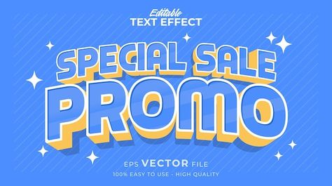 Promo Banner, Comic Style, Sale Banner, Text Effect, Comic Styles, Web Banner, Eps Vector, Text Effects, Social Media Design