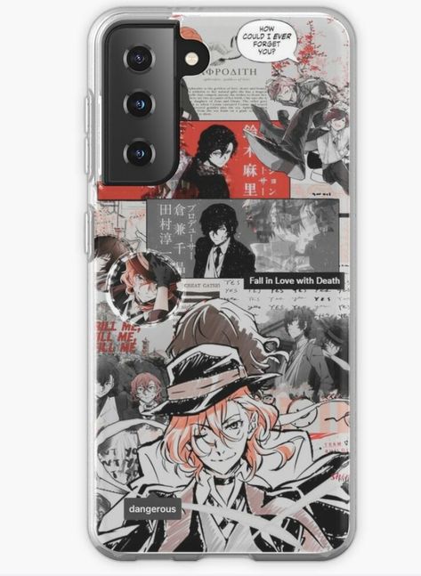 chuuya and dazai skk bungo stray dogs phone case Bungo Stray Dogs Phone Case, Dazai Phone Case, Dog Phone, Phone Cases Samsung Galaxy, Phone Cover, Stray Dog, Bungou Stray Dogs, Bungo Stray Dogs, Samsung Cases