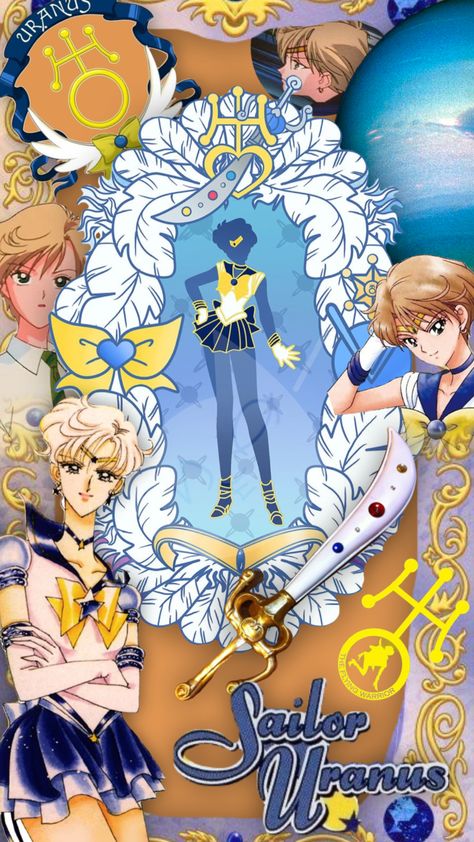 Sailor Uranus Aesthetic, Sailor Uranus Wallpaper, Uranus Aesthetic, Moon Designs, Sailor Moon Aesthetic, Sailor Uranus, Moon Design, Your Aesthetic, Creative Energy