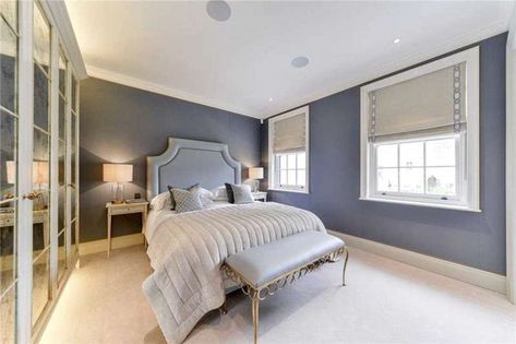 This is one of five bedrooms at the mansion, which is placed in an exclusive enclave of the already affluent West London area of Chelsea Expensive Homes, Chelsea Market, Country Estates, City Apartments, Chelsea London, Luxury Bedding Collections, London Home, Luxury Bedroom Master, 5 Bedroom House