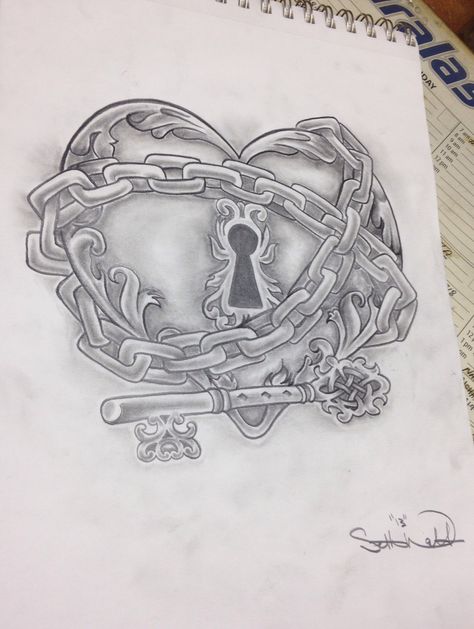 Pad Lock Tattoo, Forbidden Love Drawing Art, Lock Sketch Drawings, Prison Art Drawings Sketches Love, Locked Drawing, Lock Gsce Art, Key Lock Drawing, Love Is Poison Drawing, Prison Art Love