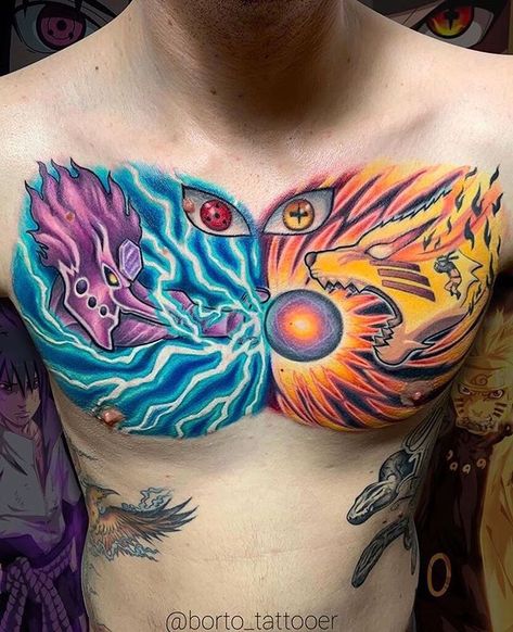 Anime Tattoo Designs, Italy Tattoo, Nerdy Tattoos, Padua Italy, Dragon Ball Tattoo, One Piece Tattoos, Il Re Leone, Naruto Tattoo, Geek Tattoo