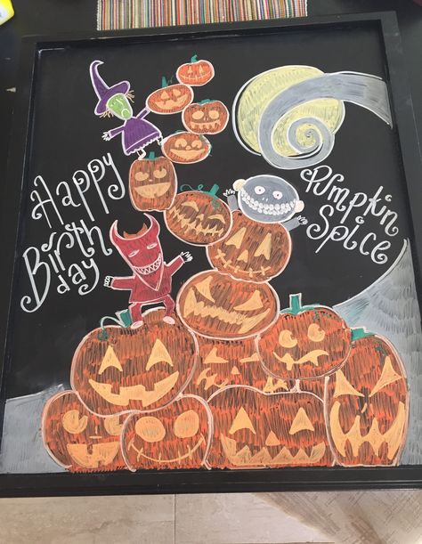 Starbucks Halloween chalkboard sign. Ventura and Vineland. Halloween Starbucks Chalkboard, Fall Starbucks Signs, Starbucks Halloween Board, Halloween Chalkboard Sign, Fall Coffee Chalkboard Art, Halloween Chalkboard Ideas, Chalk Art Coffee, Starbucks Sign, Business Chalkboard