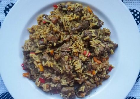 Liver Stew, Stew And Rice, Buffalo Recipes, Buffalo Recipe, Savoury Recipes, Gluten Free Rice, Rice Recipe, Rice Recipes, Savoury Food