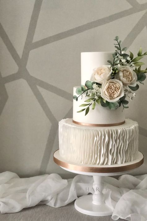 Wedding Cake Beautiful, Wedding Cake Base, 3 Tier Wedding Cake, Dummy Cake, Wedding Cake Prices, Three Tier Cake, 3 Tier Wedding Cakes, Winter Wedding Cake, Dream Wedding Cake