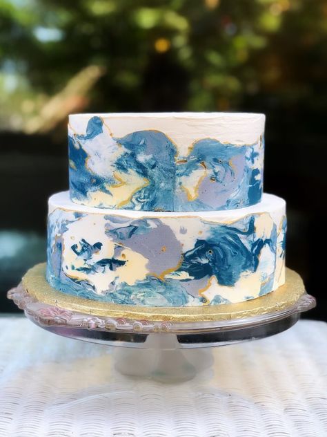 Cakes with Marbled/Coloured Buttercream – Mooch Wedding Cakes Blue, Marble Cake, Caking It Up, Cake Gallery, Blue Marble, Colorful Cakes, Marble Colors, Pink Marble, Love Cake