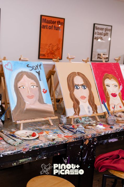 Date night without the clichés. Join our Paint Your Partner session and our talented artists will take you through painting easy ideas. Painting Easy Ideas, Bad Gifts, Painting Easy, Art Experience, Paint And Sip, Easy Ideas, New Art, Date Night, Paint