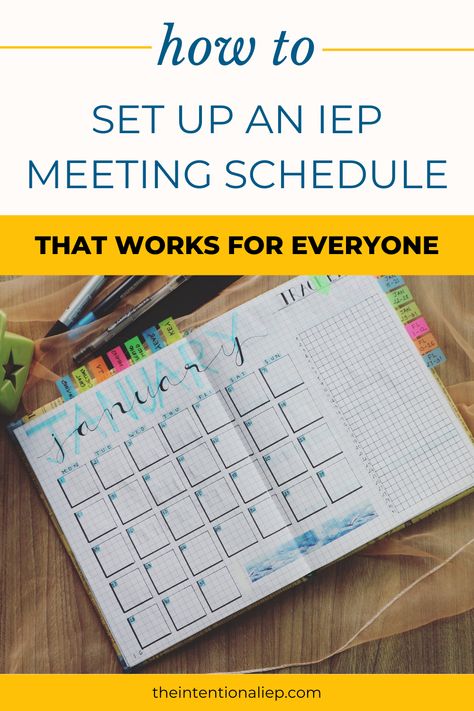 Iep Meeting Checklist, Iep Binder, Special Education Curriculum, Iep Organization, Outlook Calendar, School Secretary, Iep Meetings, Self Contained Classroom, Iep Goals