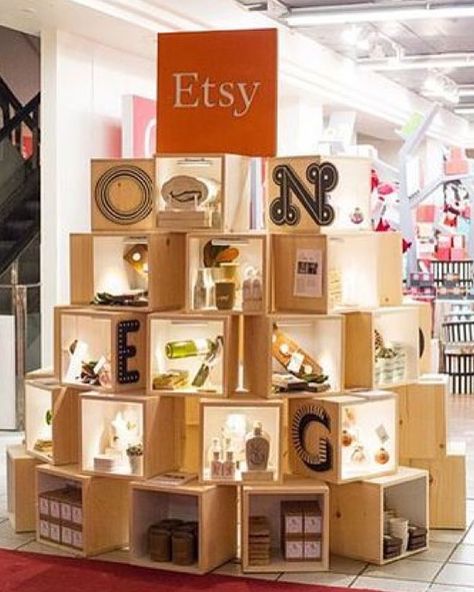 Etsy + Nordstrom Display Visual Merchandising, Futurist Architecture, Cut Crafts, Halloween Front Doors, Shop Displays, Perfume Shop, Merch Ideas, Door Displays, Shop House Plans