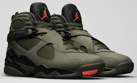 One of my favorite Jordan's are now in a dope military color.  | Jordan's Newest Sneakers Are a Street-Ready Riff on Military Style Zapatillas Jordan Retro, Nike Air Jordan 8, Air Jordan 8, Jordan Shoes Retro, Shoes Sneakers Jordans, Jordan 8, Nike Shoes Jordans, Shoes Sneakers Nike, Air Jordan Sneakers