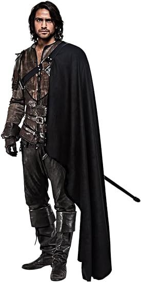 Amazon.com: L'VOW Medieval Men's One Shoulder Shawl Cloak with Belt LARP Warrior Cape Medieval Halloween Costume(Black) : Clothing, Shoes & Jewelry Larp Costume Men, Larp Warrior, Medieval Clothing Men, Medieval Halloween, Costume For Men, Shoulder Cape, Larp Costume, All Jeans, Medieval Clothing